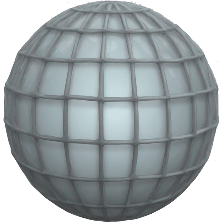 Plastic mesh shower ball emoji