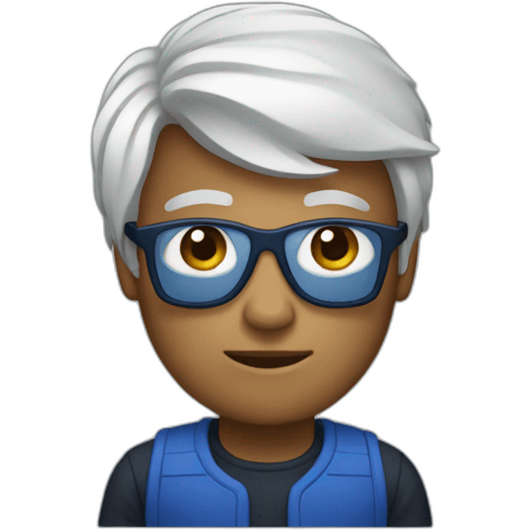 developer dark blue outfit emoji