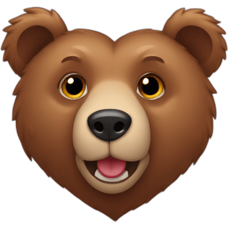 Bear heart emoji