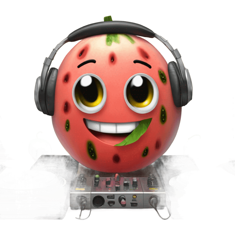 watermelon djing  emoji