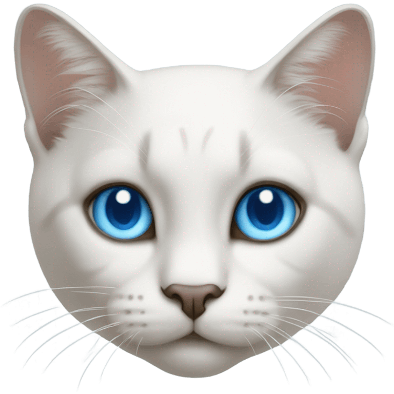 Cat with blue eyes emoji