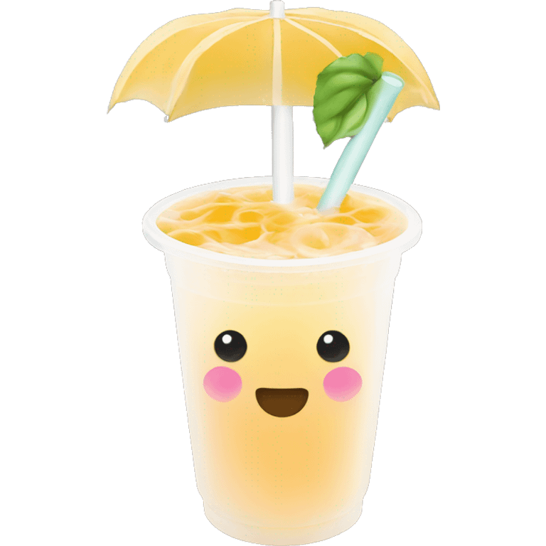 Fruit bubble tea  emoji