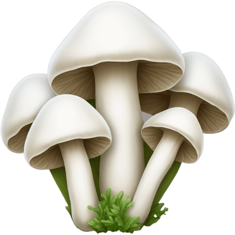 Bundle of long&thin white mushroom with small cap emoji