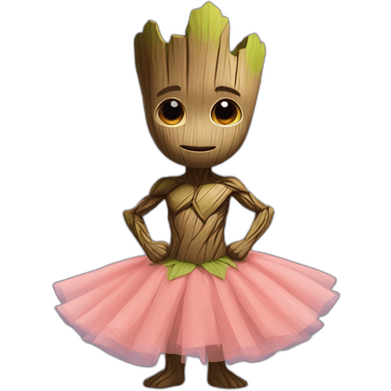 Groot avec un tutu emoji