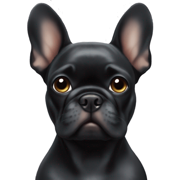 Black Frenchie layiny emoji