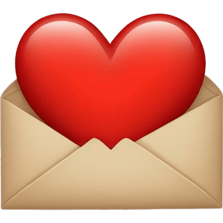 Letter v inside a red heart  emoji