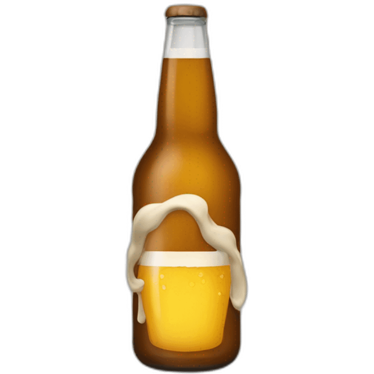 Michou qui boit de la biere emoji