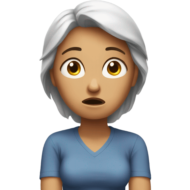 Stressed mother emoji