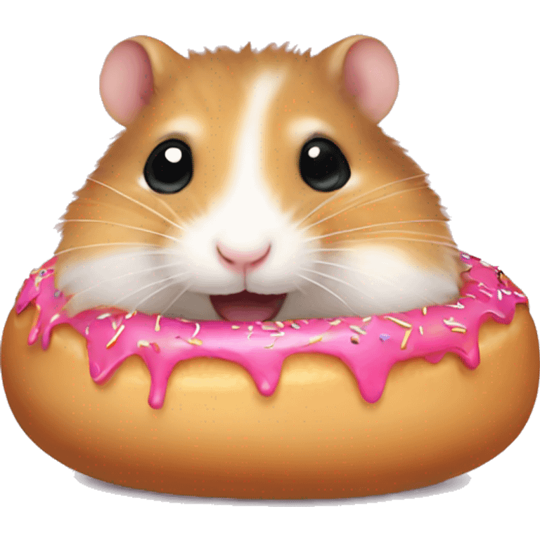 Hamster eating donut emoji