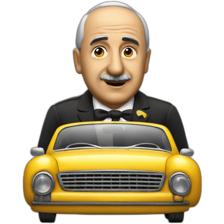 Francisco Franco stopping a taxi emoji