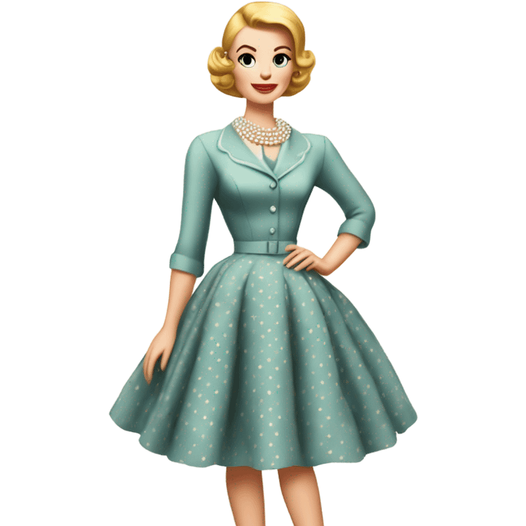 Whit girl dress stepford wife emoji