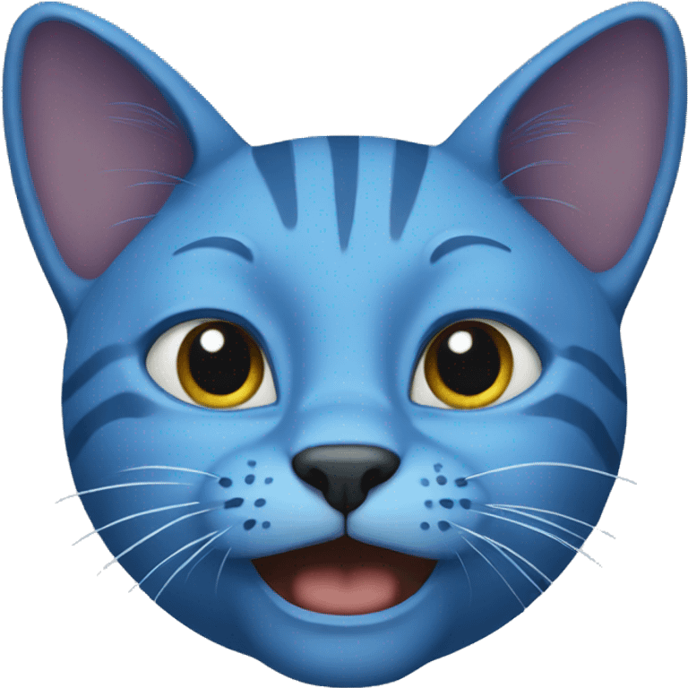 Blue cat emoji