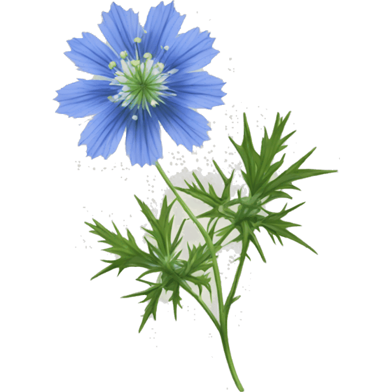 love-in-a-mist flower emoji