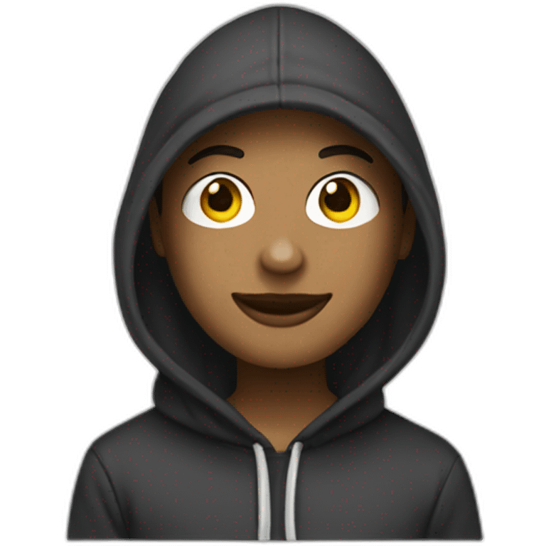 create me a character with Snapchat's Bitmoji style, having a hood with dollar-shaped eyes emoji