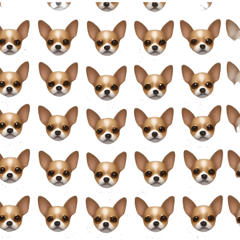 Dog chihuahua medium brown  emoji