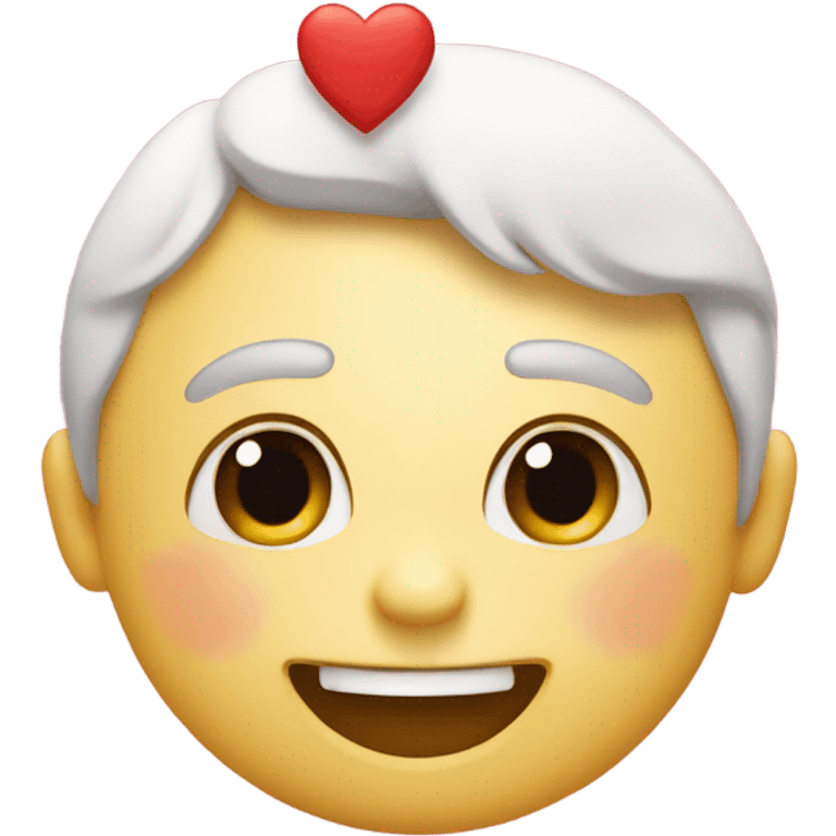 A very happy emoji that has fallen in love and is feeling love emoji