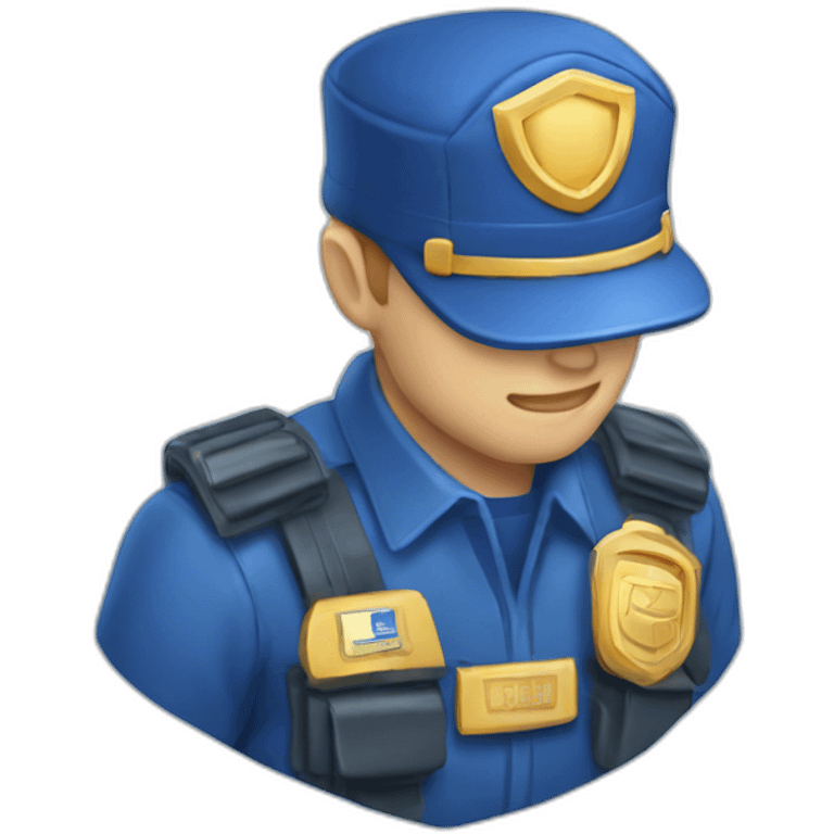 Badge bleu Facebook emoji