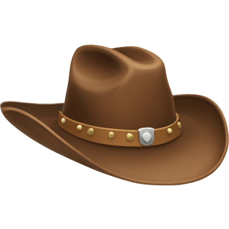 Cowgirl hat emoji