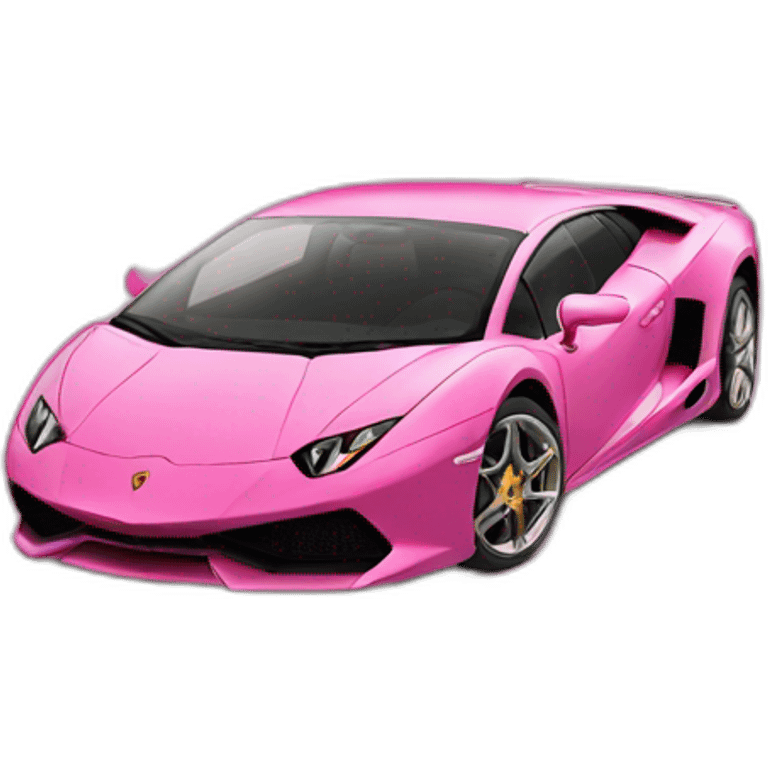 pink lamborghini emoji