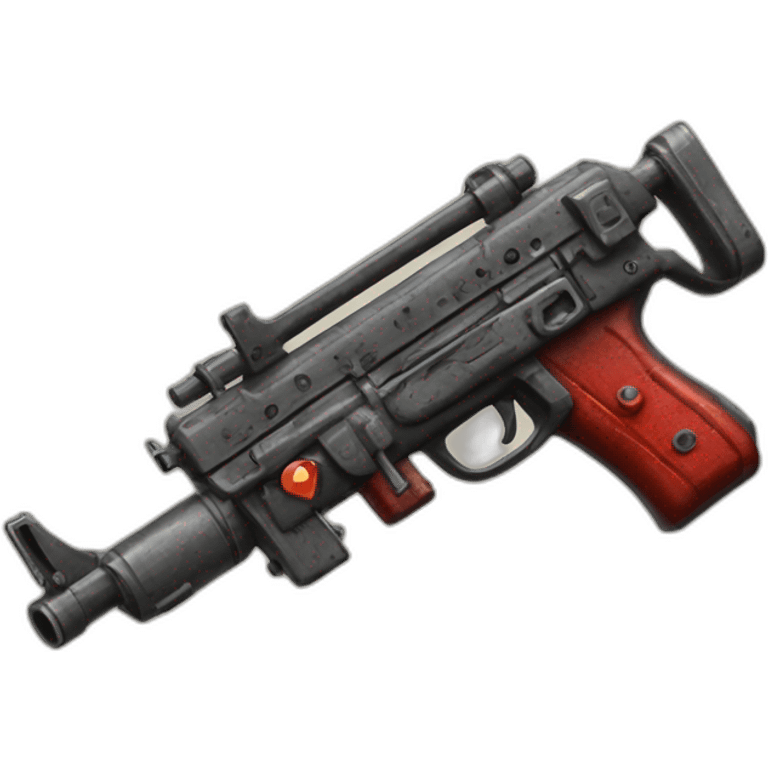 One scarlet fever submachine gun emoji