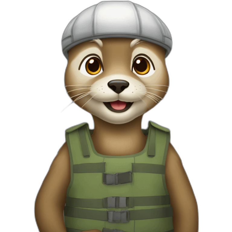 mignonne loutre prisonnière emoji