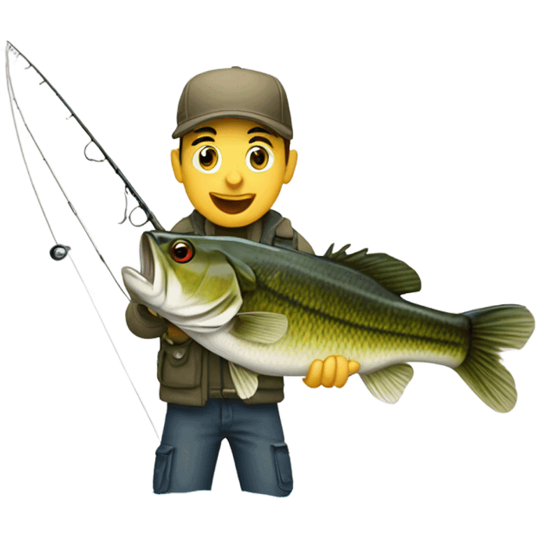 Bass fishing emoji