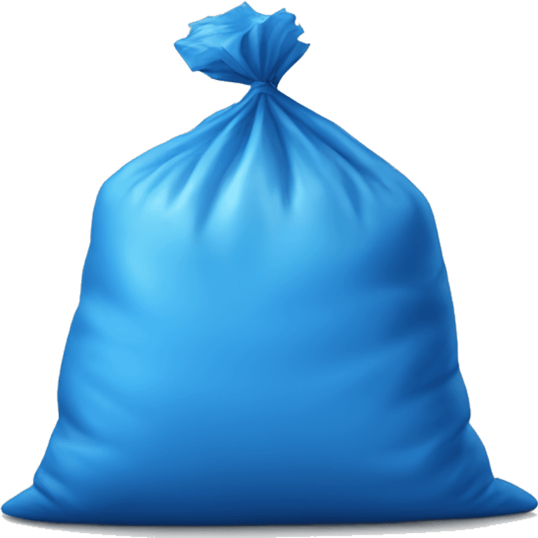 Bag of blue fertilizer emoji