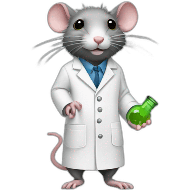 Scientist rat emoji