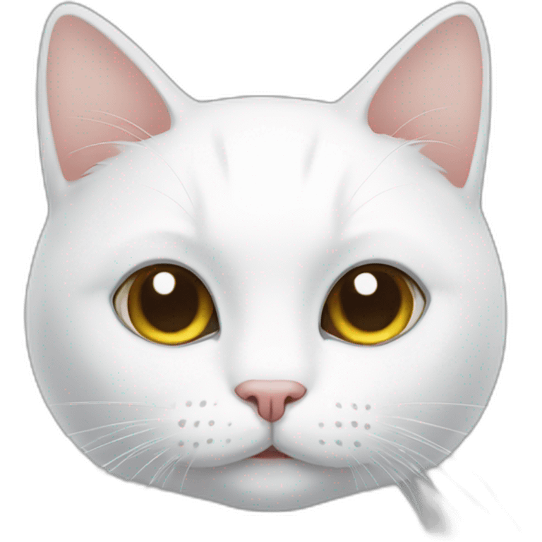 white-cat-cute emoji