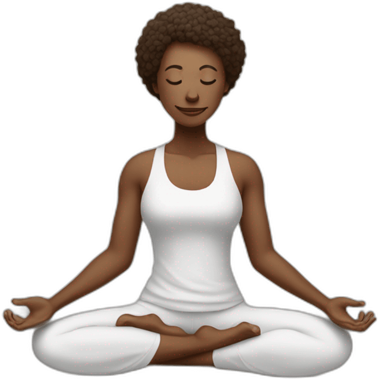 Yoga qui fumé emoji