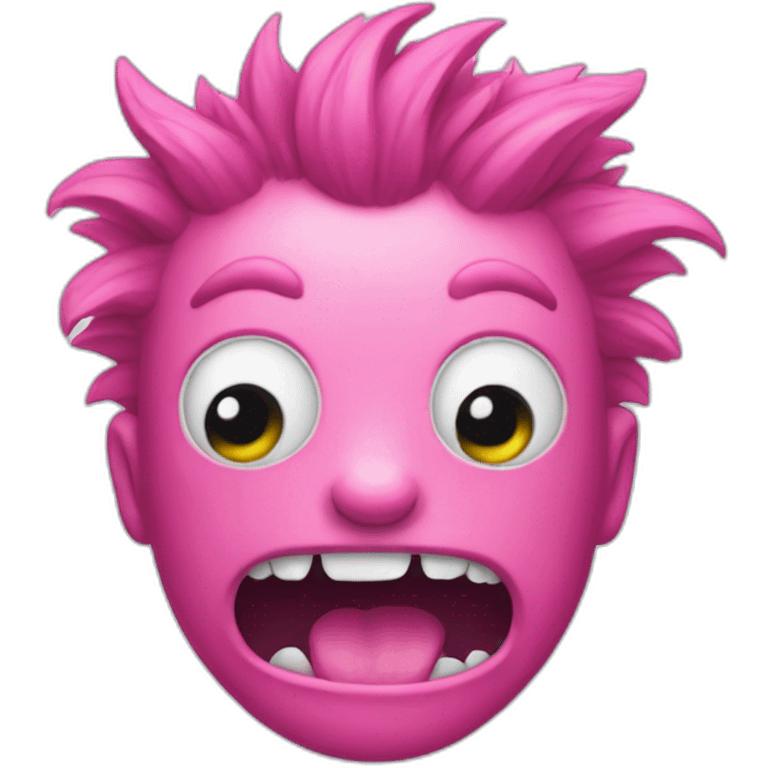 Pink monster can emoji