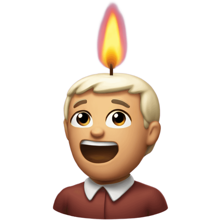 blow birthday candle emoji