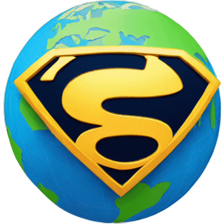 super hero globe emoji