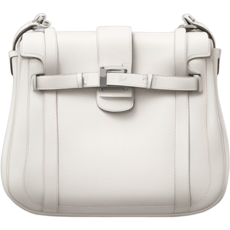 White Hermes jypsiere bag  emoji