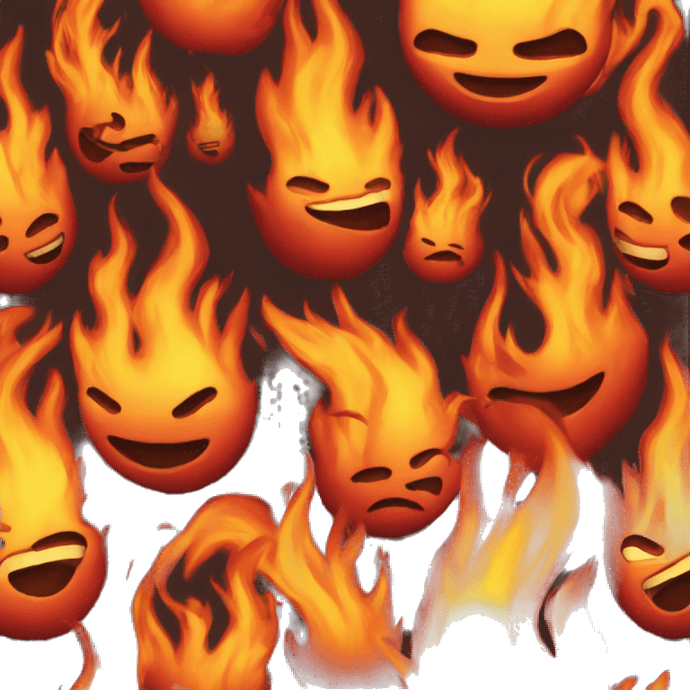 emoji of fire emoji