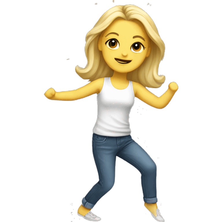 dancing white girl emoji