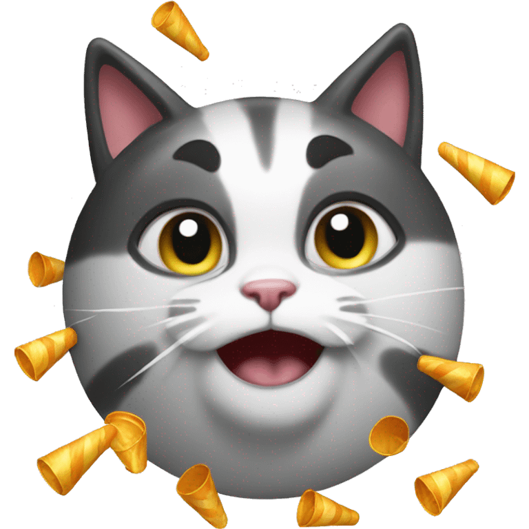 cat party popper emoji