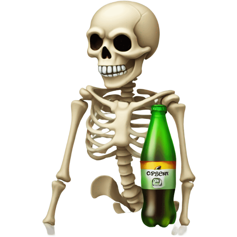 Carbonated skeleton emoji