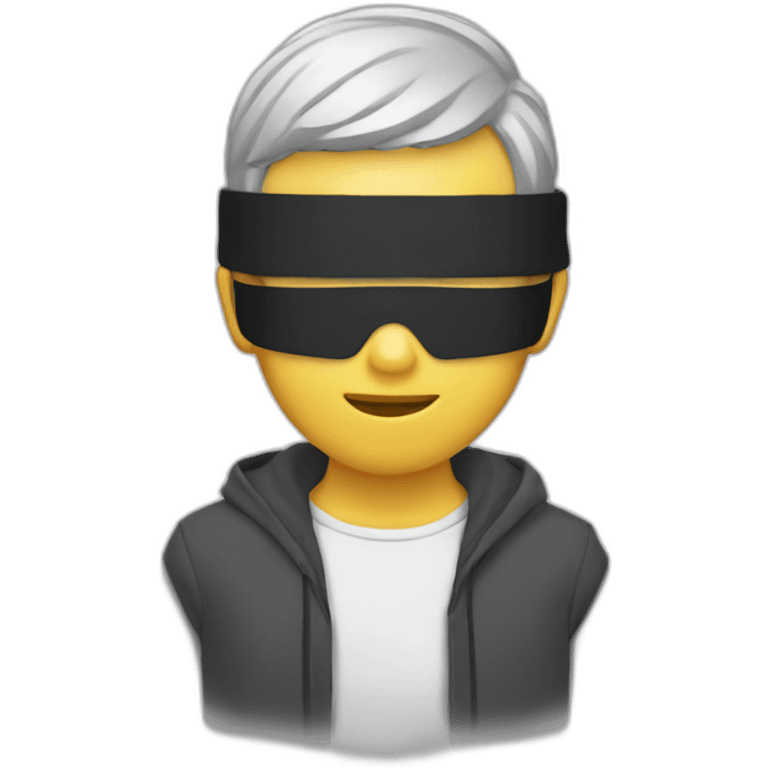 Gojo with blind fold emoji