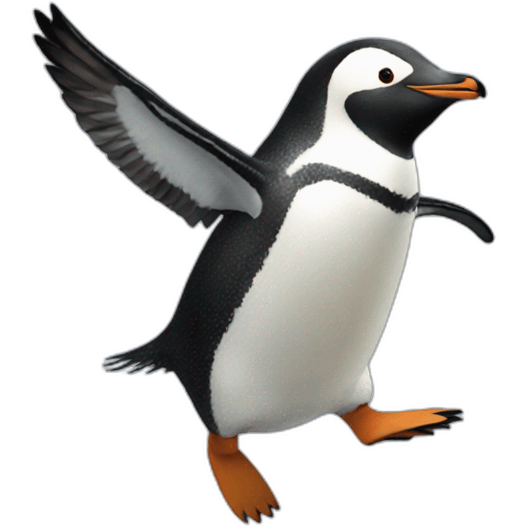 penguin flying emoji