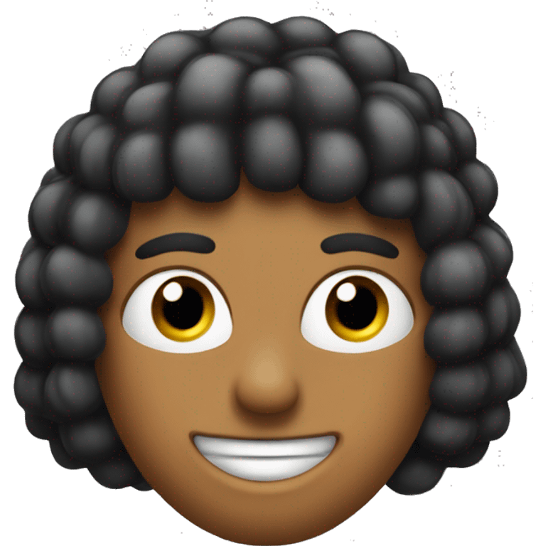 emoji de peli negra blanca linda con cachos de venado en la cabeza  emoji