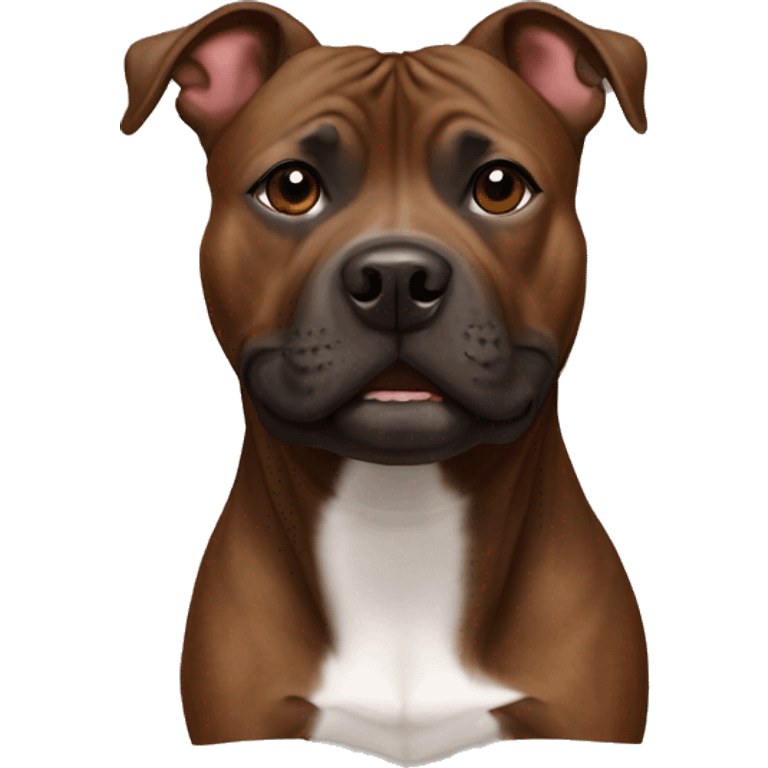 Brindle Brown Staffy emoji