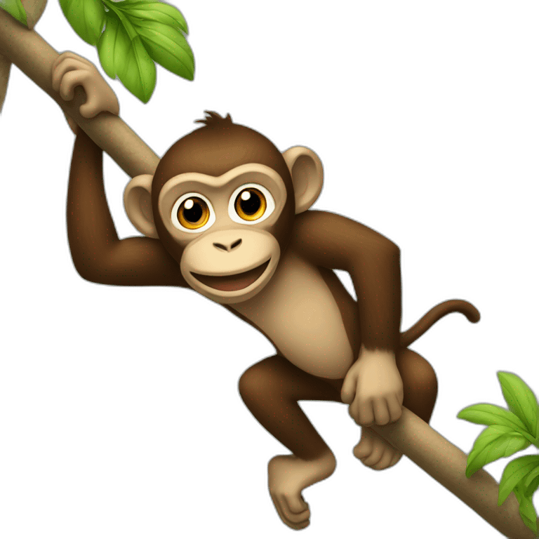 monkey climbing emoji