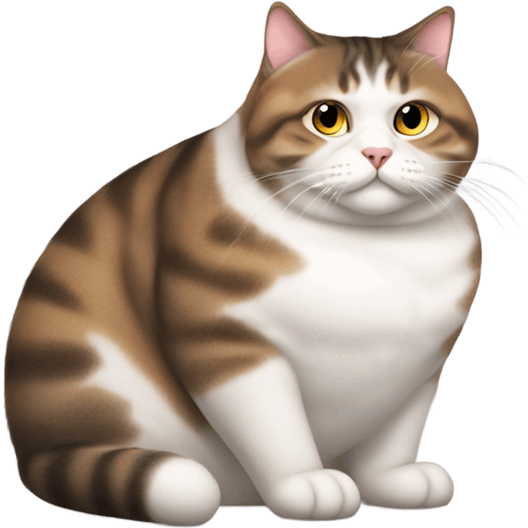 big fat obese pregnant cat emoji