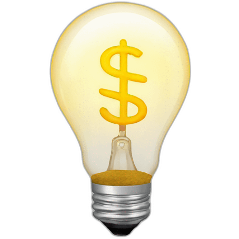 light bulb money emoji