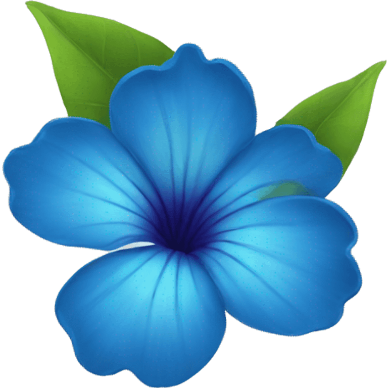 Flor azul emoji