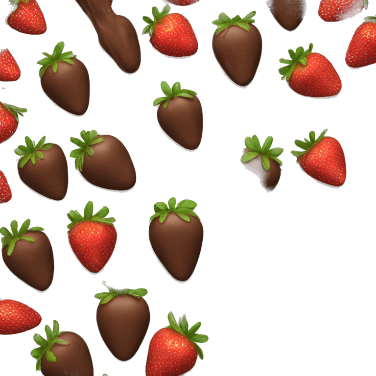 chocolate covered strawberries  emoji