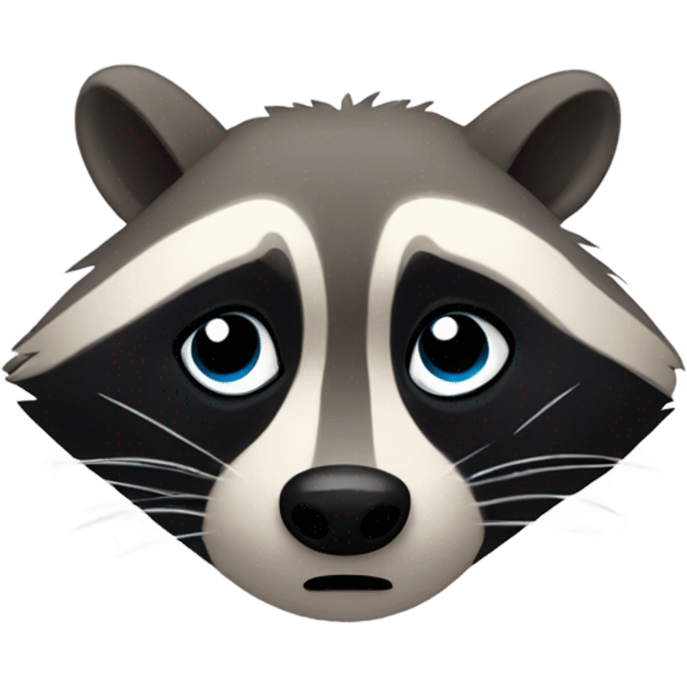 Sad raccoon emoji