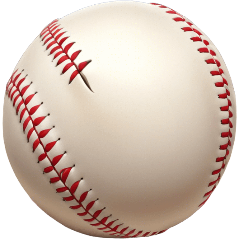 Cinematic Realistic Baseball Scene Emoji, depicted as an action-packed moment of a baseball in play with dynamic motion blur and crisp detailed textures, rendered with vibrant nostalgic lighting that captures the spirit of America's favorite pastime. emoji