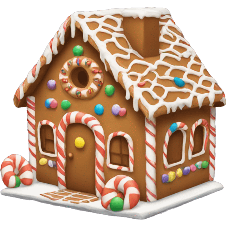 Gingerbread house emoji